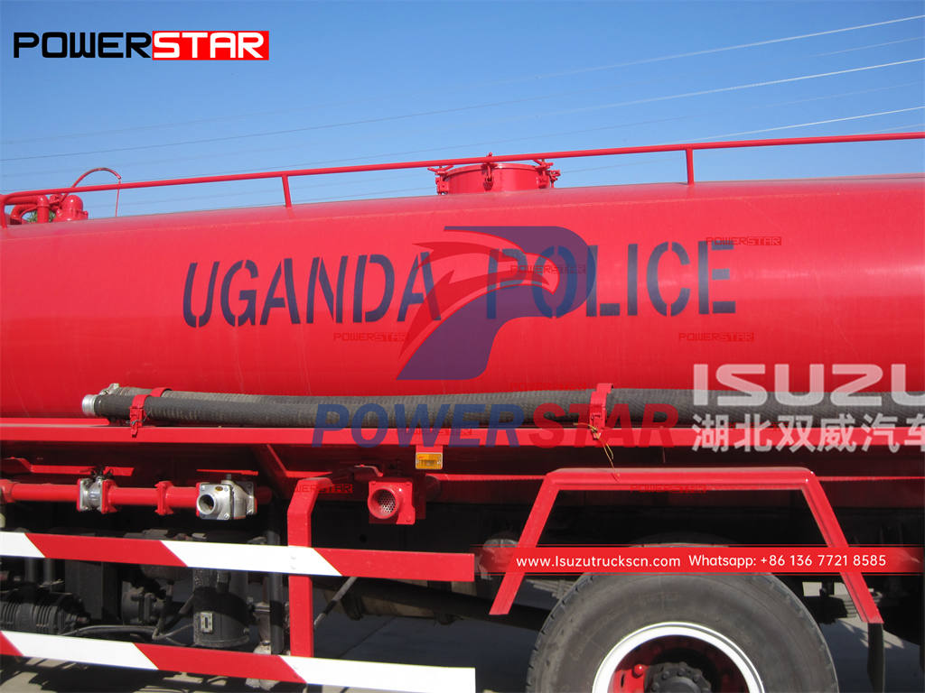 ISUZU 700P 6000 liters water bowser with fire pump