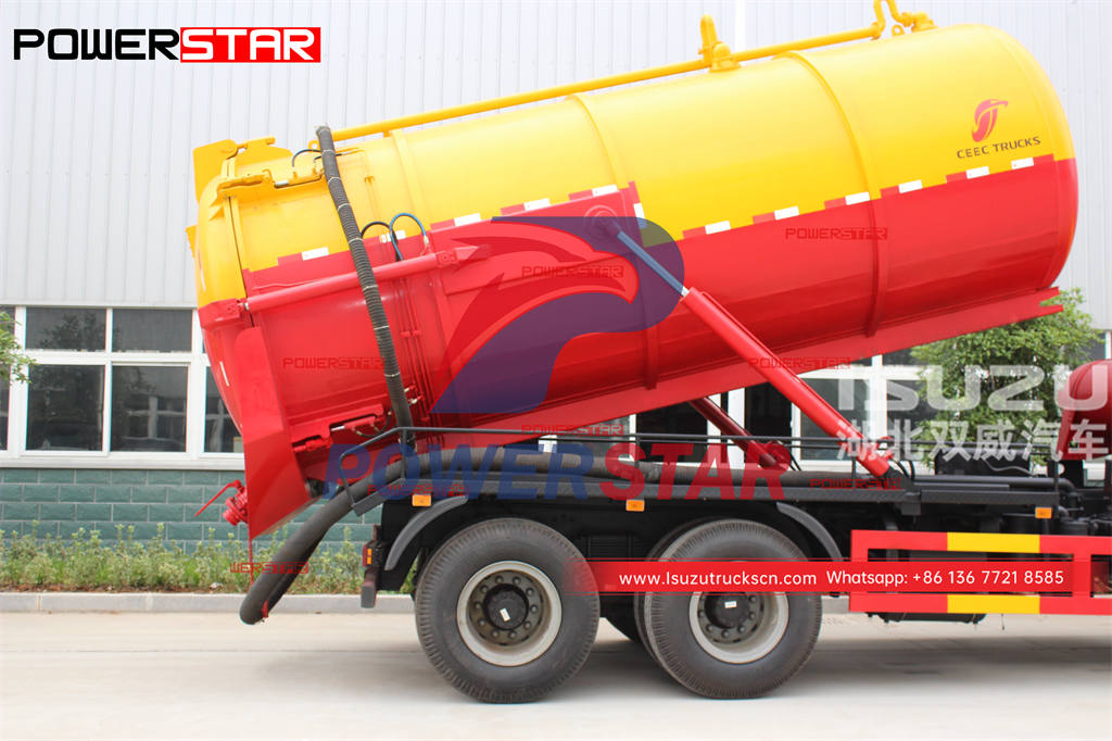 Custom-made ISUZU 10 wheeler 20CBM sewerage cleaning truck