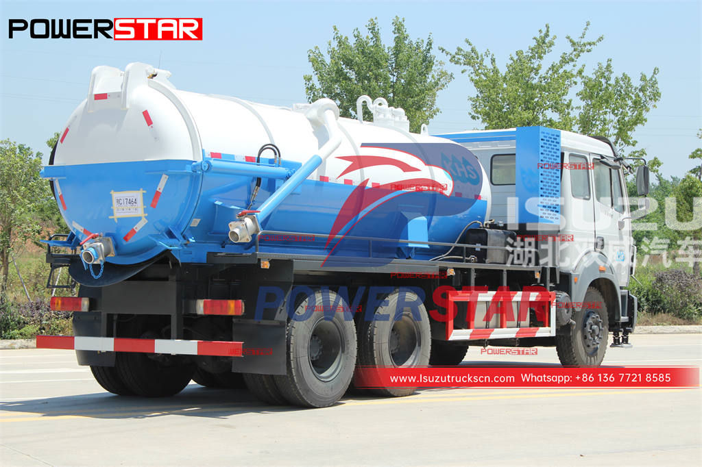 ISUZU GIGA 6×4 380HP septic tank sewage truck for sale
