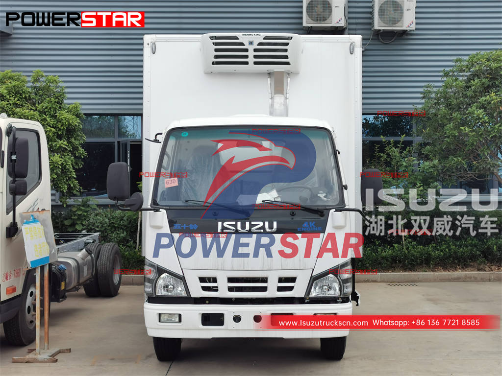 نوعية جيدة ISUZU 600P 6 عجلات شاحنة مبردة للبيع