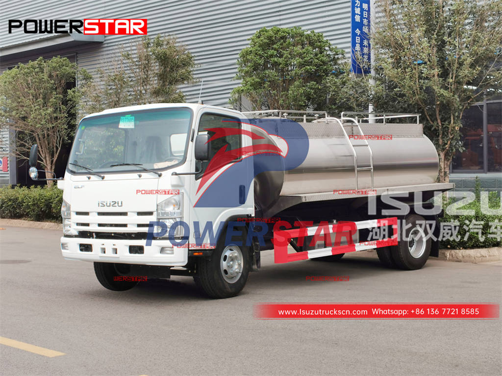 Factory Price ISUZU 8,000 Liters Milk Tanker Truck For Sale