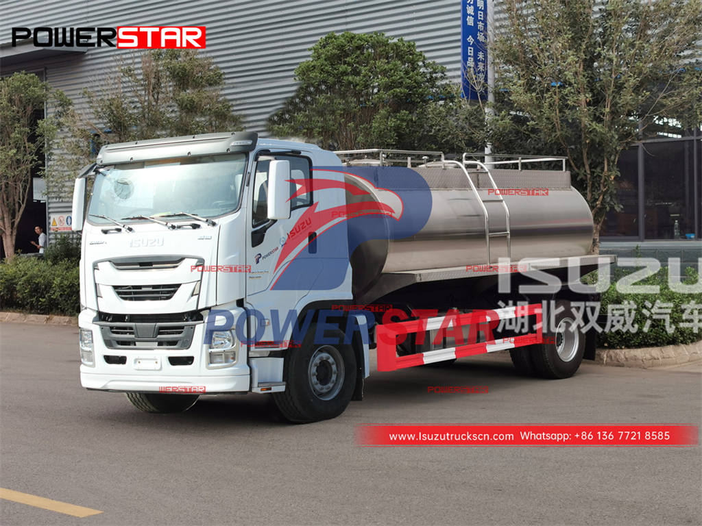 ISUZU GIGA 6 wheeler 15CBM milk tanker truck for sale