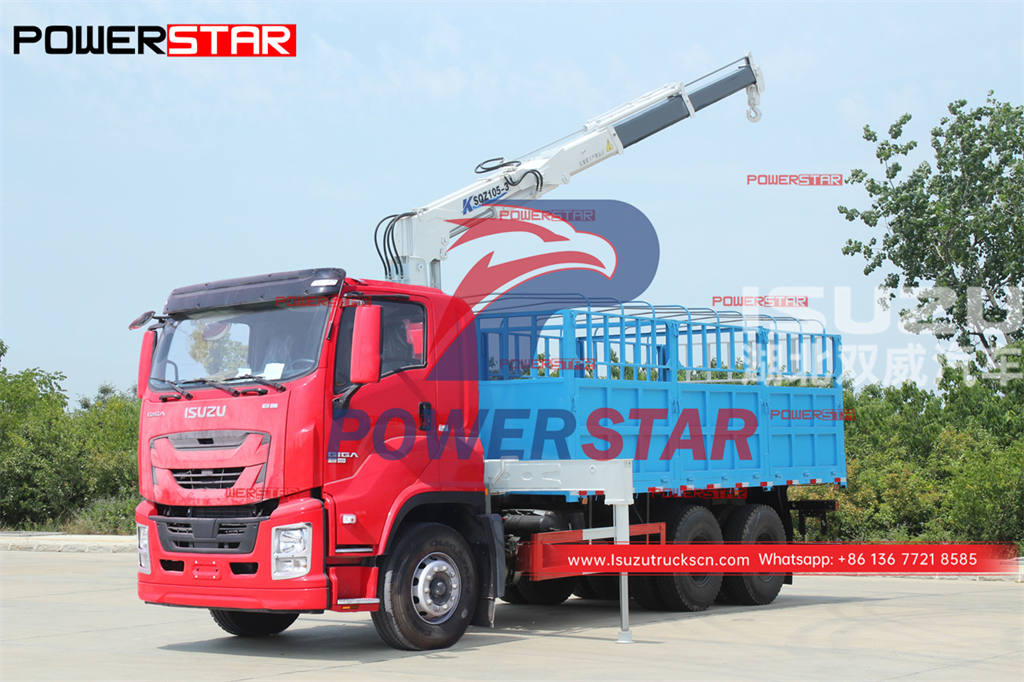 High performance ISUZU GIGA truck with crane for sale