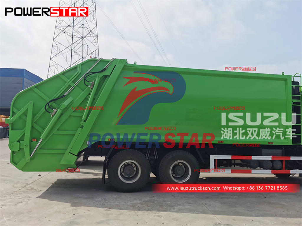 سعر جيد ISUZU GIGA 380HP 22CBM شاحنة التخلص من النفايات للبيع