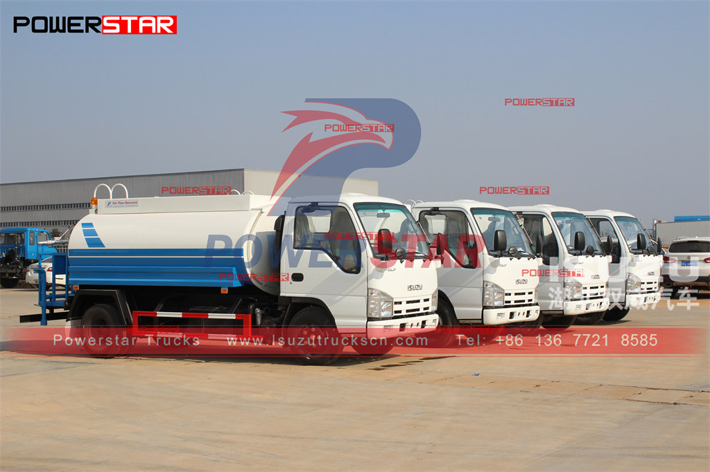 تصدير شاحنة لنقل المياه ايسوزو 5000 لتر إلى ميانمار