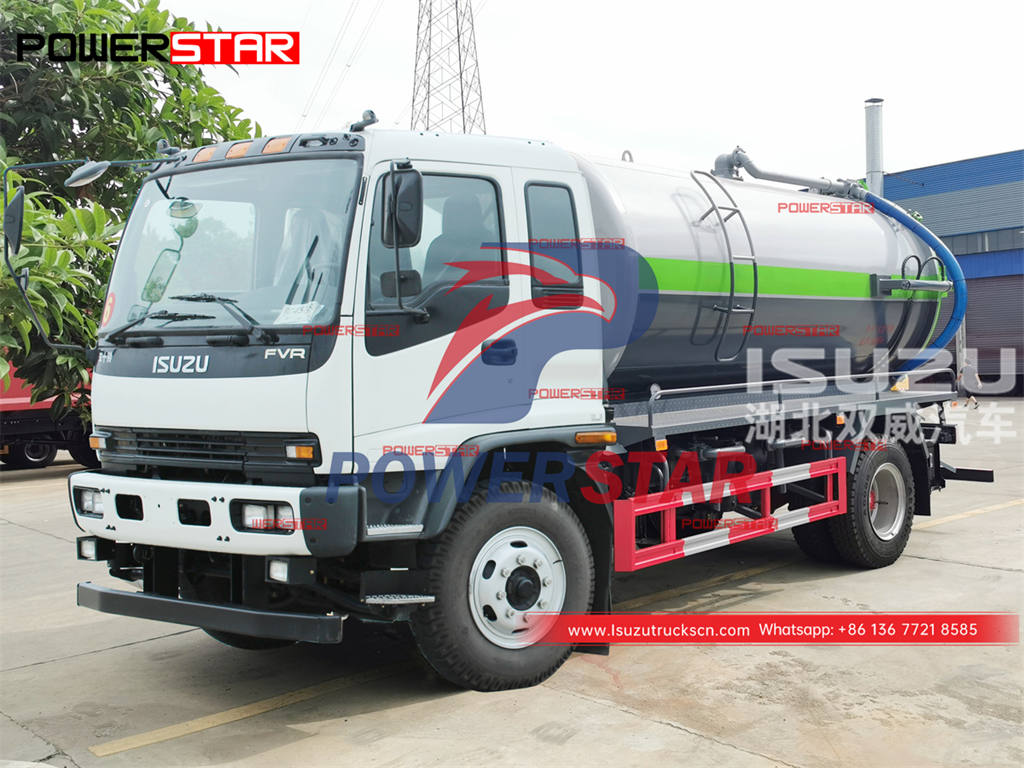 حار بيع ISUZU FVR 6 شاحنة شفط مياه المجاري ذات العجلات بأفضل الأسعار