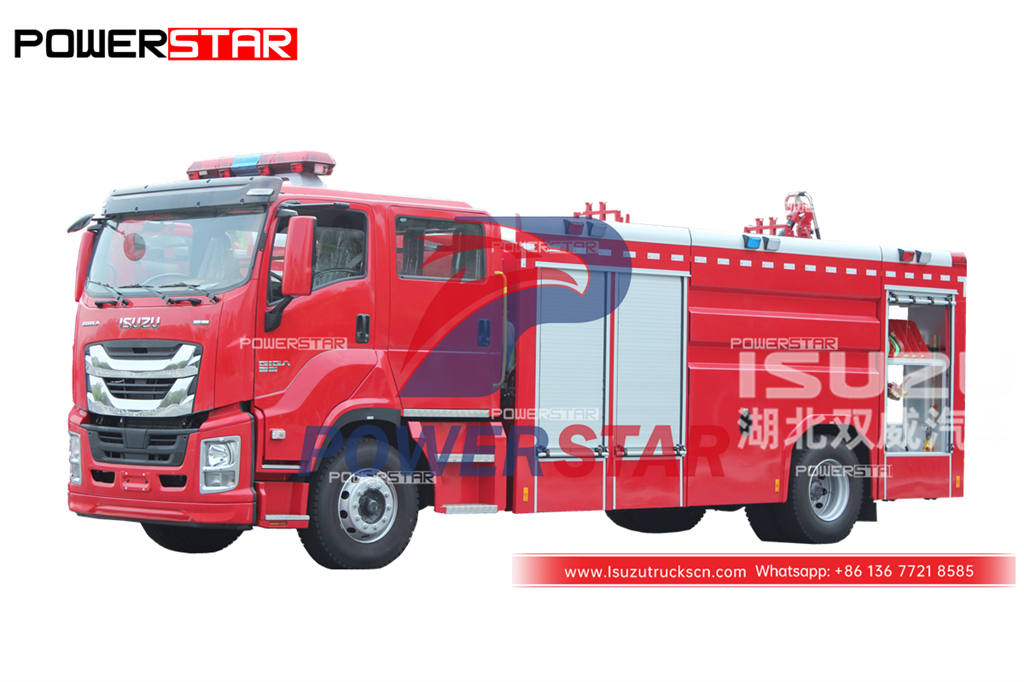 مخصصة ايسوزو جيجا 4 × 2 شاحنات مكافحة الحرائق للبيع