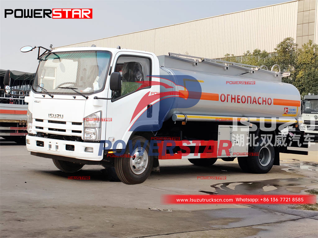 سعر جيد ISUZU 700P 4 × 2190HP شاحنة توصيل الوقود للبيع