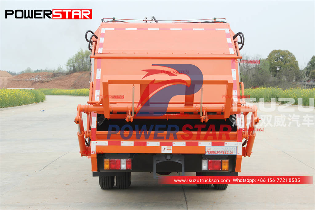 دائم ISUZU 100P 4 × 4 98HP شاحنة ضغط النفايات بسعر ترويجي