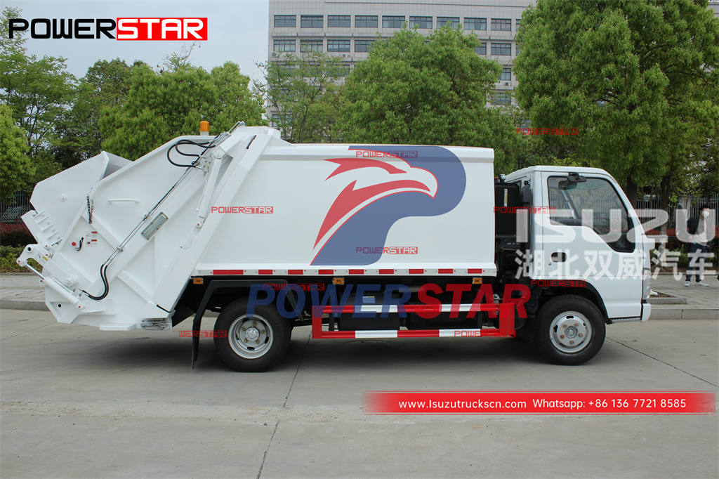 تخصيص شاحنة لجمع القمامة مضغوطة ايسوزو 4 × 4 بأفضل الأسعار