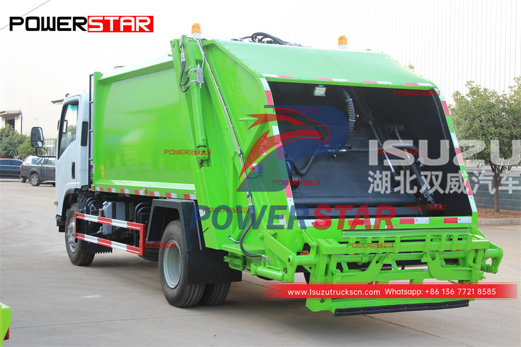 بيع المصنع مباشرة ايسوزو 4 × 4 ضغط القمامة على الطرق الوعرة شاحنة