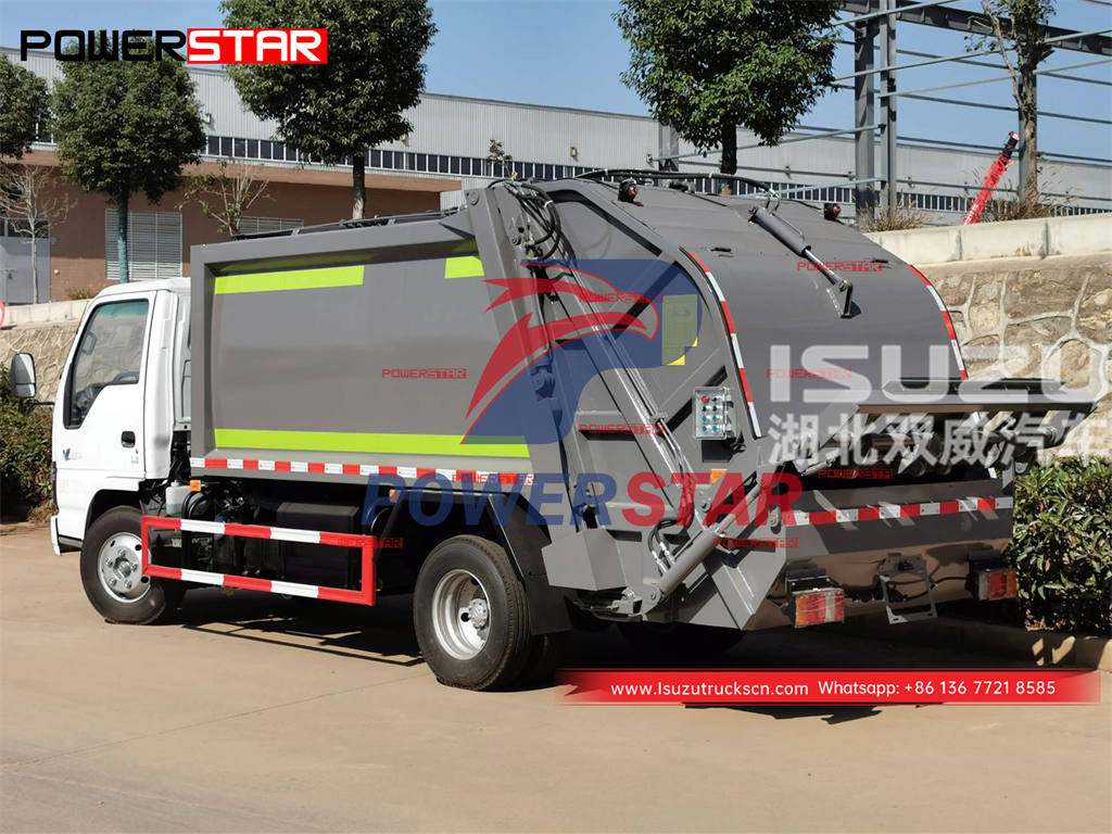 ايسوزو 4 × 4600 ف شاحنة ضغط النفايات الخفيفة في شاحنة ترويجية