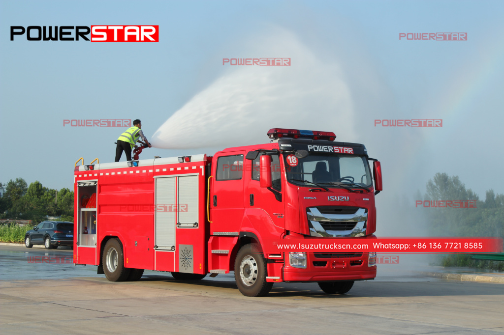Philiippines ISUZU GIGA Fire Engine 4X2 Water Fire Truck Fire Fighting Vehicle