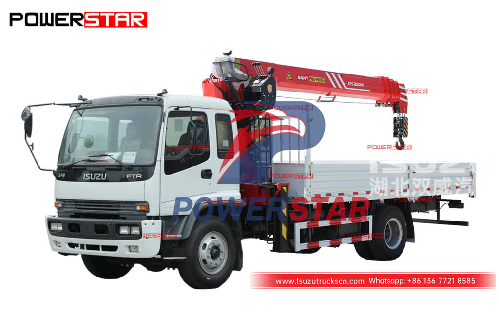 سعر المصنع ISUZU FTR 4 × 4 10 طن شاحنة رافعة palfinger SPS25000 للبيع