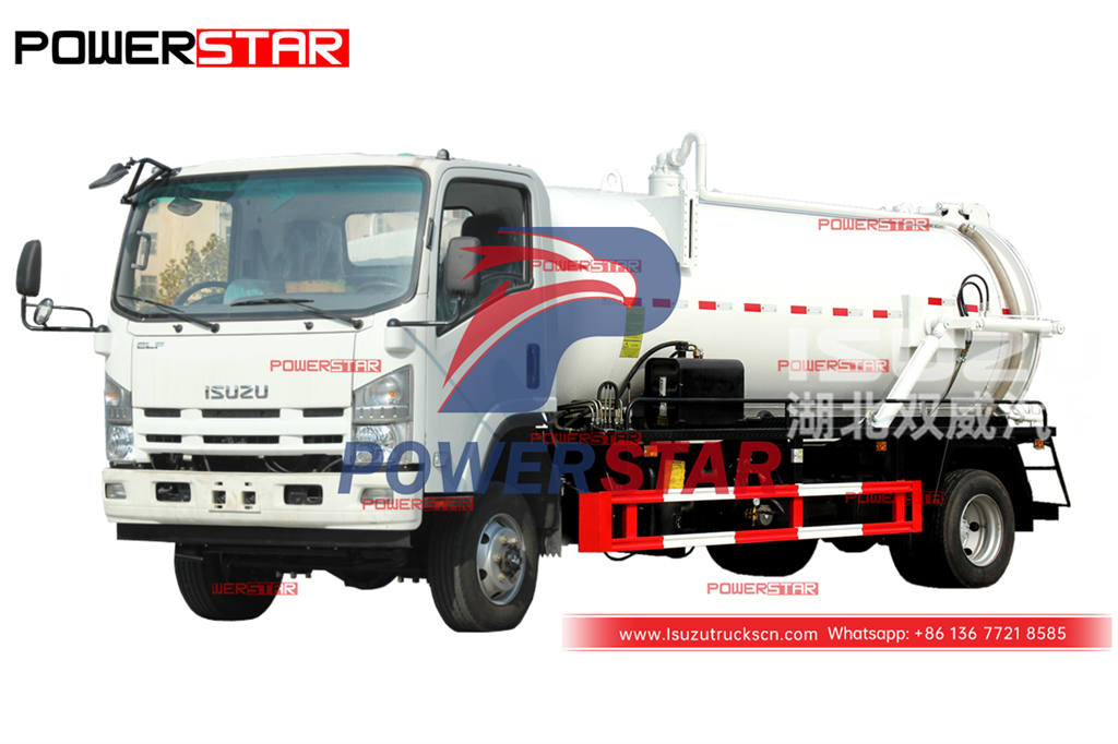 أفضل سعر ISUZU 700P 4 × 4 شاحنة تنظيف المجاري على الطرق الوعرة للبيع