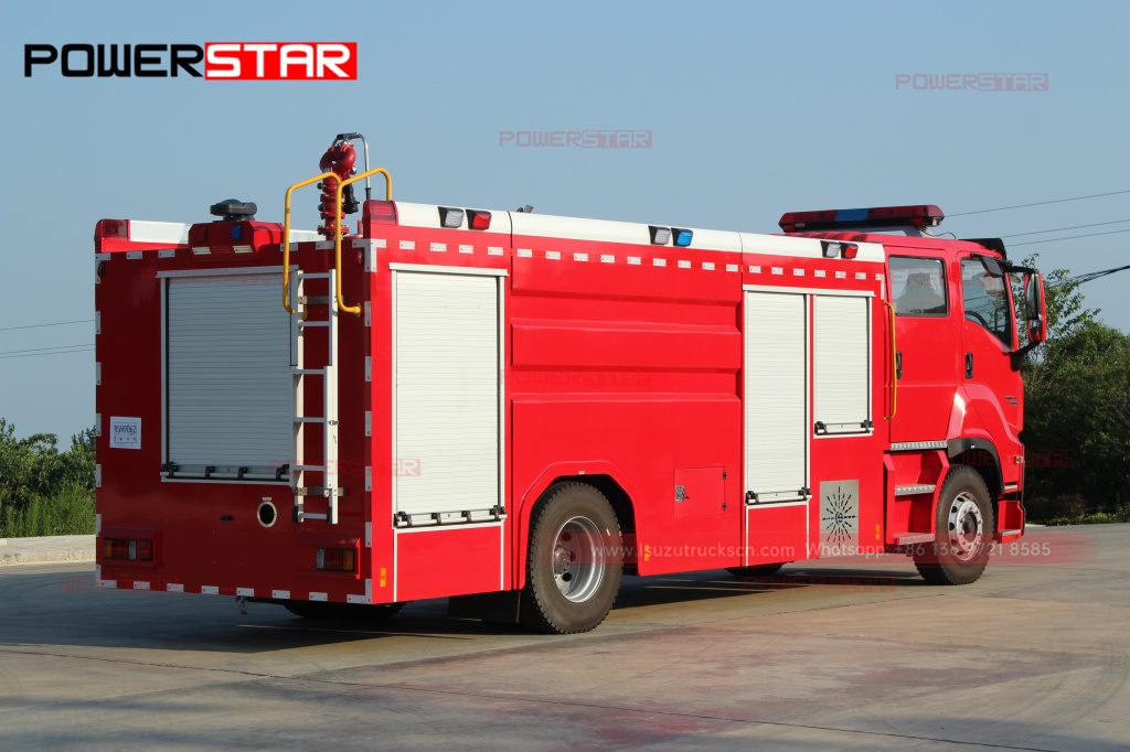 الفلبين جديد ايسوزو جيجا محرك حريق الطوارئ 6UZ1-TCG50 8 طن 8000 لتر رغوة الماء سيارة مكافحة الحرائق