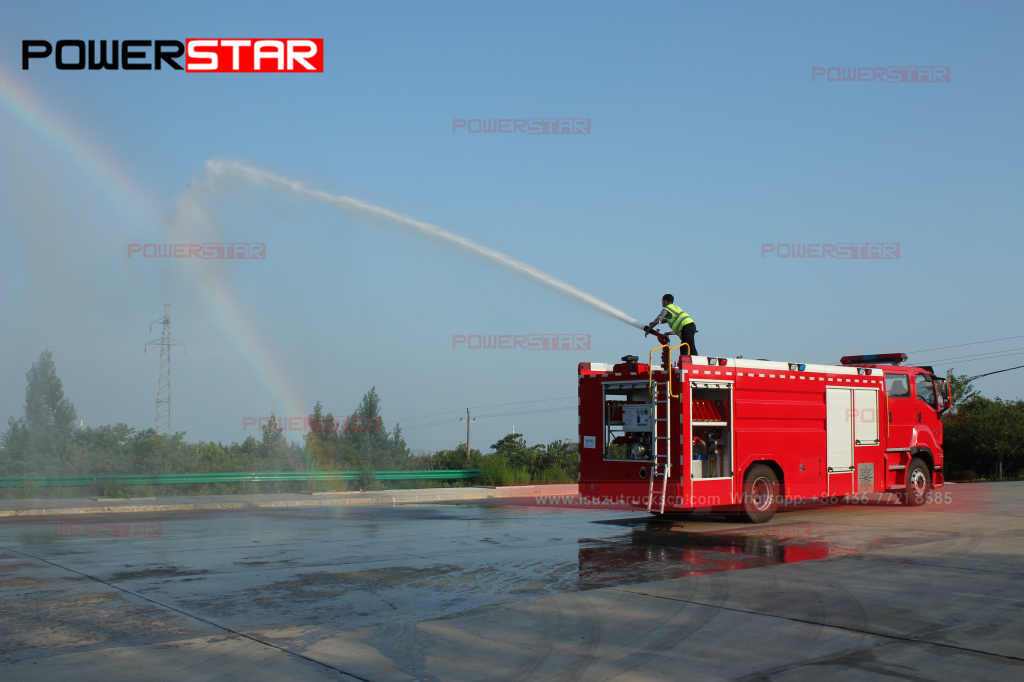 الفلبين جديد ايسوزو جيجا محرك حريق الطوارئ 6UZ1-TCG50 8 طن 8000 لتر رغوة الماء سيارة مكافحة الحرائق