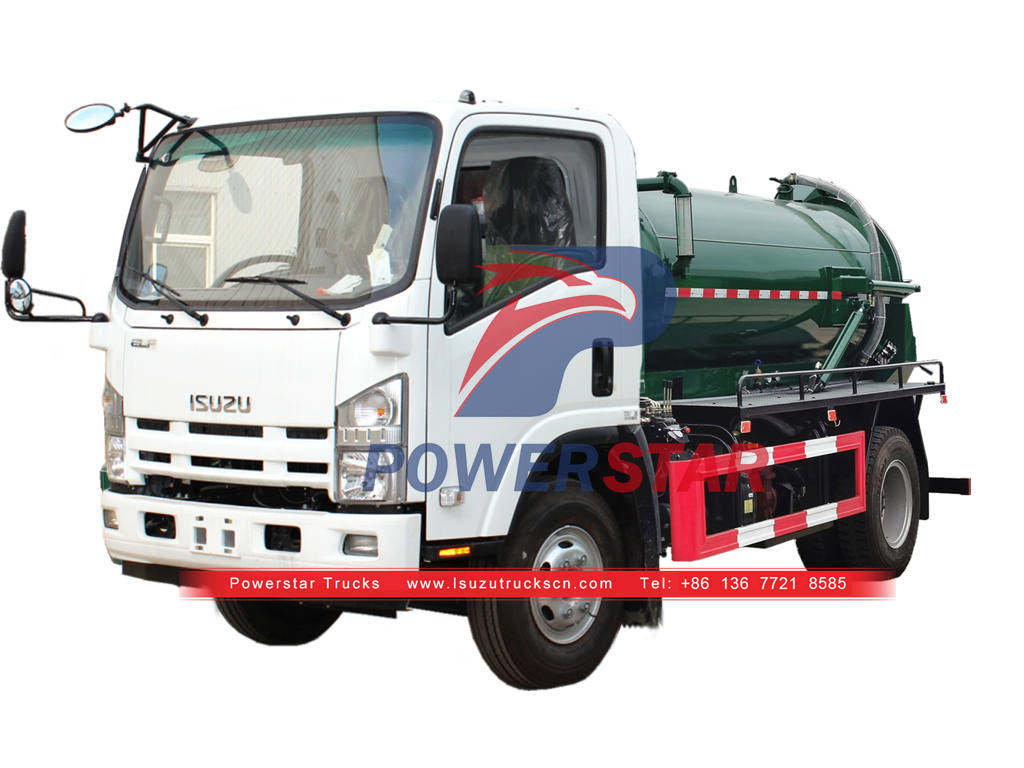 بيع شاحنة مضخة مياه الصرف الصحي فراغ ISUZU 6CBM