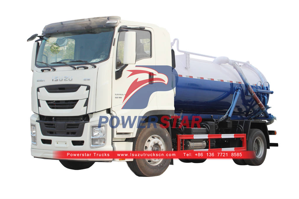 بيع شاحنة شفط مياه المجاري ISUZU GIGA 6 wheeler 15000L