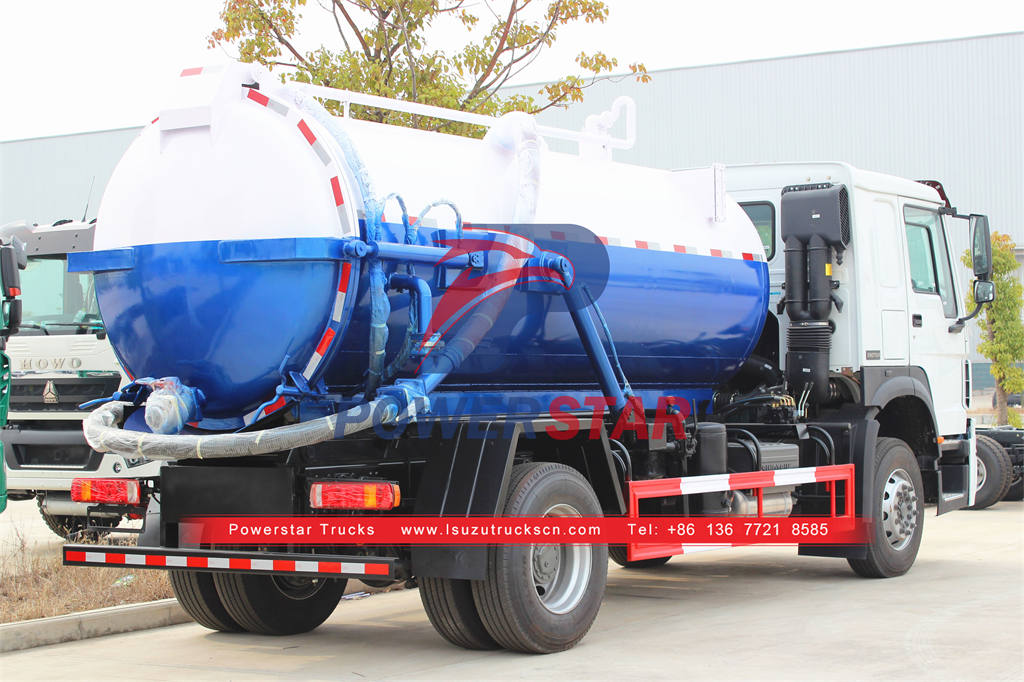 شاحنة مضخة خزان الصرف الصحي ISUZU 420HP 15CBM حسب الطلب للبيع