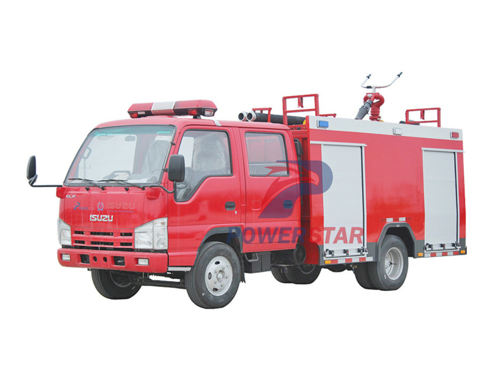 New Isuzu 4KH1 120HP 3000 Litres Fire fighting truck 