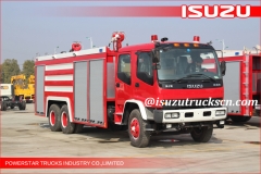 بيع المصنع مباشرة 6 * 4 12000L شاحنة النار ايسوزو مركبة النار رغوة المياه