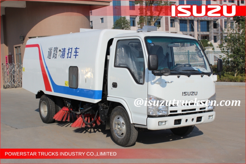 low price of ISUZU NKR 3cbm-5cbm Isuzu Road Sweeping Vehicle