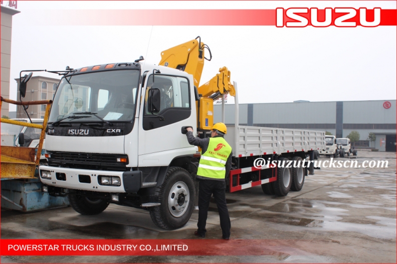 china best Famous Best Quality Isuzu 4x2 6.3 Ton Truck Mounted Crane Manufacturer