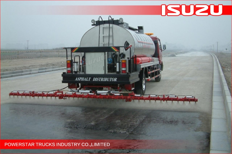 Japanese Isuzu 3000L~5000L Customer Ordinary asphalt distributor Bitumen emulsion sprayer