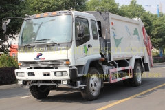 نوعية دائمة الضاغطة القمامة شاحنة ايسوزو 10Cbm-12Cbm 4 * 2