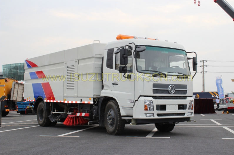 dustbin road sweeper truck Dongfeng street sweeper vehicle