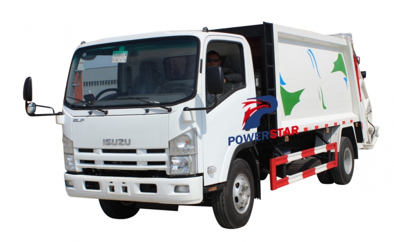 compression refuse collector truck Isuzu compactor refuse truck