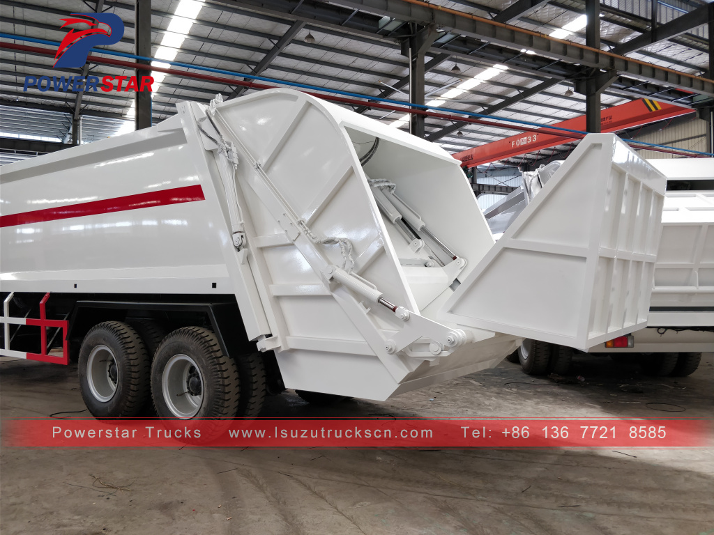 haiti Garbage compactor recyling truck Isuzu for sale
