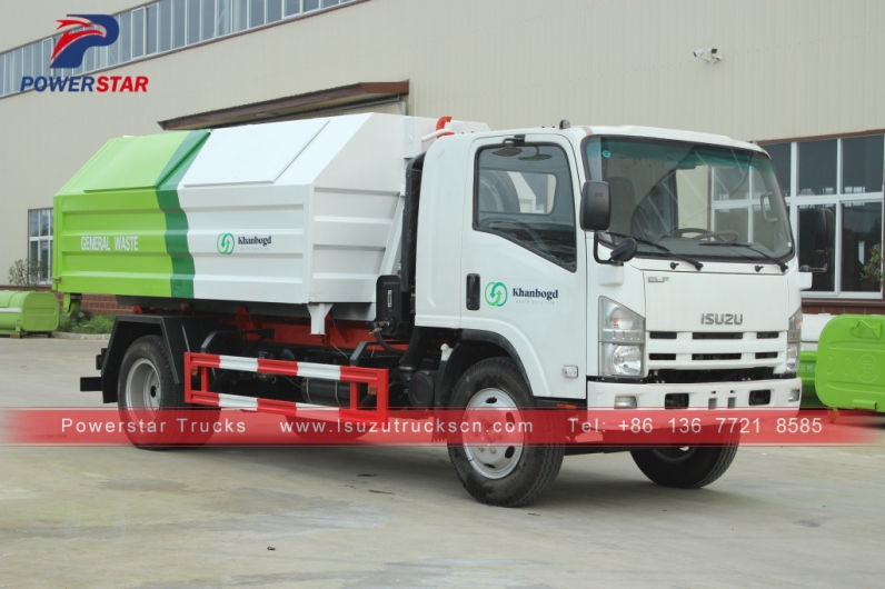 Mongolia Hooklift Refuse Collection Garbage Truck