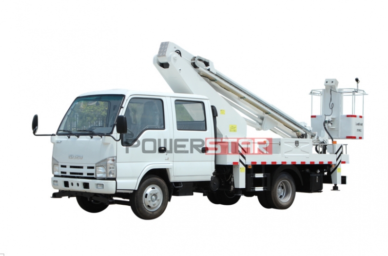 aerial working platform Isuzu truck mounted