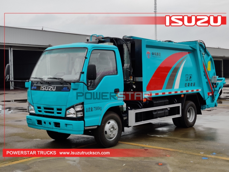 High Quality ISUZU 4X2 Small Garbage Truck From Manufacturer