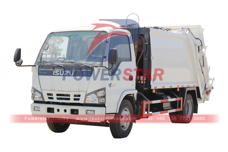 New ISUZU 4x2 NQR / NKR 4tons garbage compactor trucks export Philippines