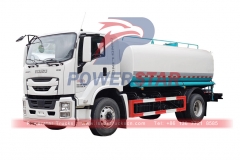 ايسوزو 4 × 2 جيجا شاحنة خزان مياه 12CBM شاحنة مياه متنقلة
