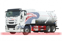 ايسوزو جيجا 6 × 4 فراغ شاحنة الصرف الصحي أخاديد مع إيطاليا مورو مضخة PM110W
