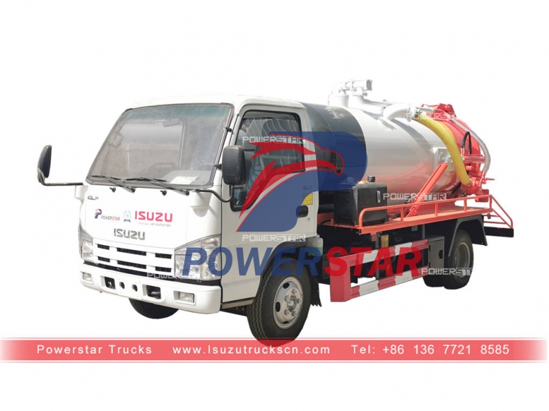 Japanese ISUZU NKR sewer vacuum truck at best price