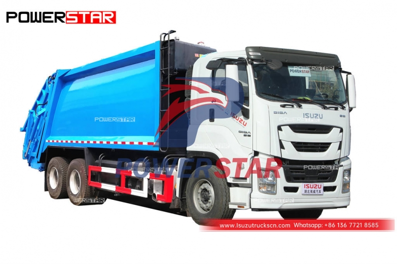 High performance ISUZU GIGA 10 wheeler waste compactor truck