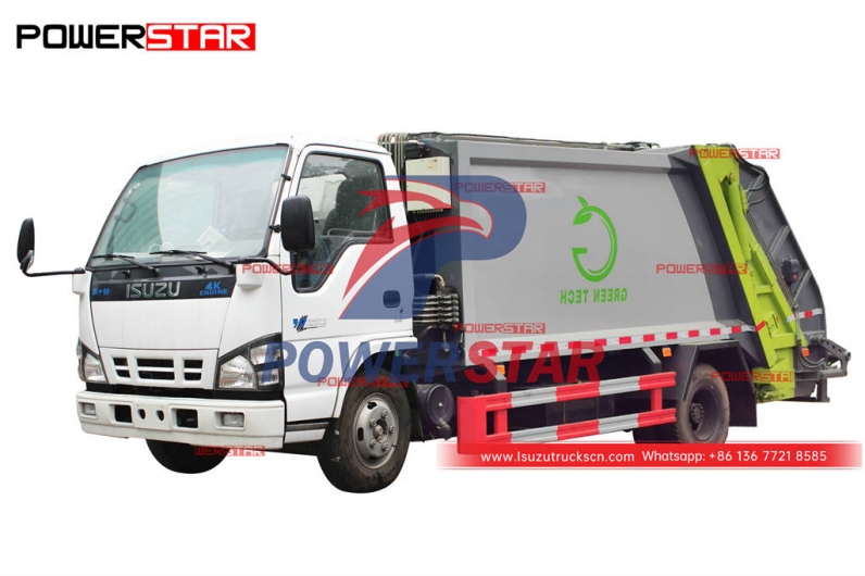 Hot-selling ISUZU 6CBM light duty compressed garbage truck on sale