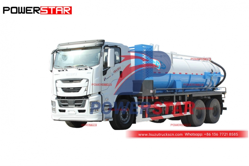 Good price ISUZU GIGA 6×4 heavy duty sewer vacuum cleaner truck for sale