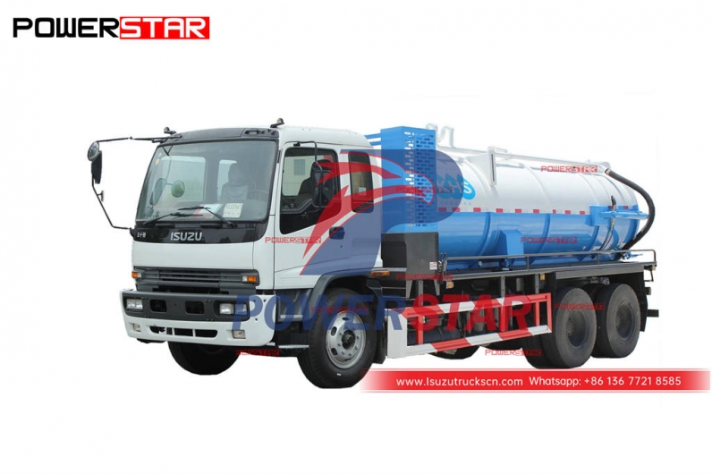 ISUZU FVZ 10 wheeler vacuum slurry tanker at promotional price