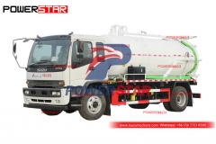 تخصيص ISUZU FTR / FVR 4 × 4 على الطرق الوعرة فراغ شاحنة صهريج مياه الصرف الصحي للبيع
