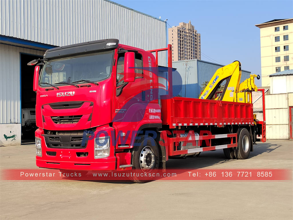 ISUZU GIGA 6 wheeler Boom Trucks with XCMG crane
