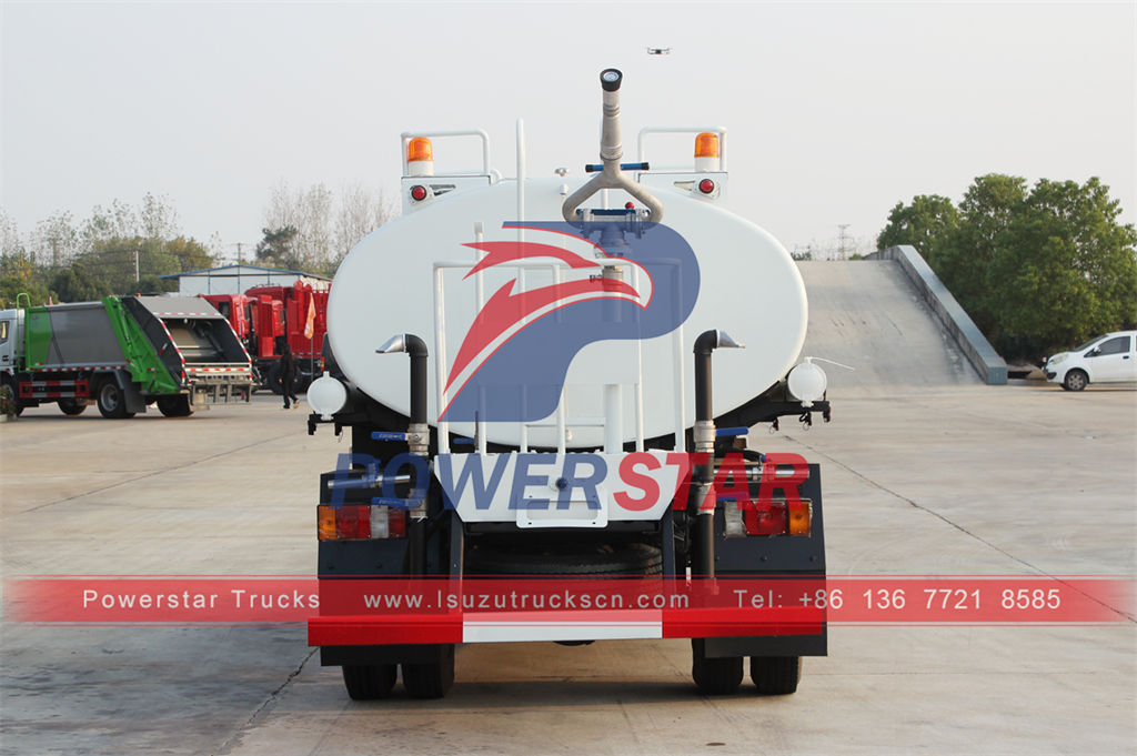 ISUZU 6 wheeler stainless steel water spray truck for Philippines
