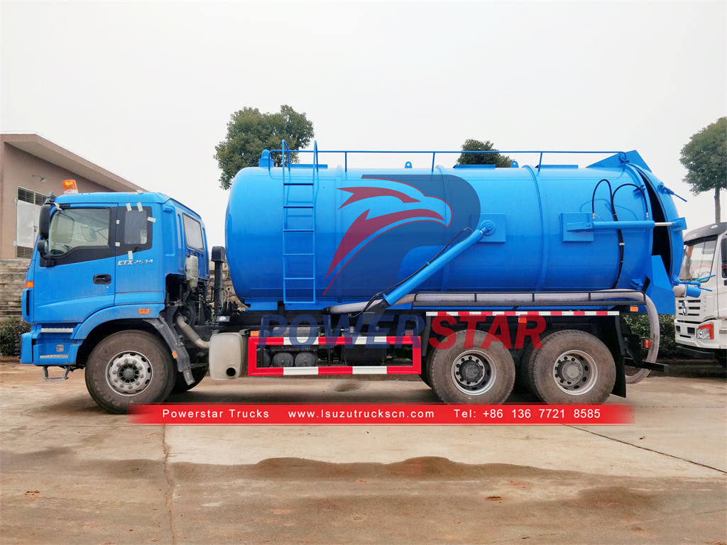 Durable ISUZU GIGA sewer vacuum truck on sale