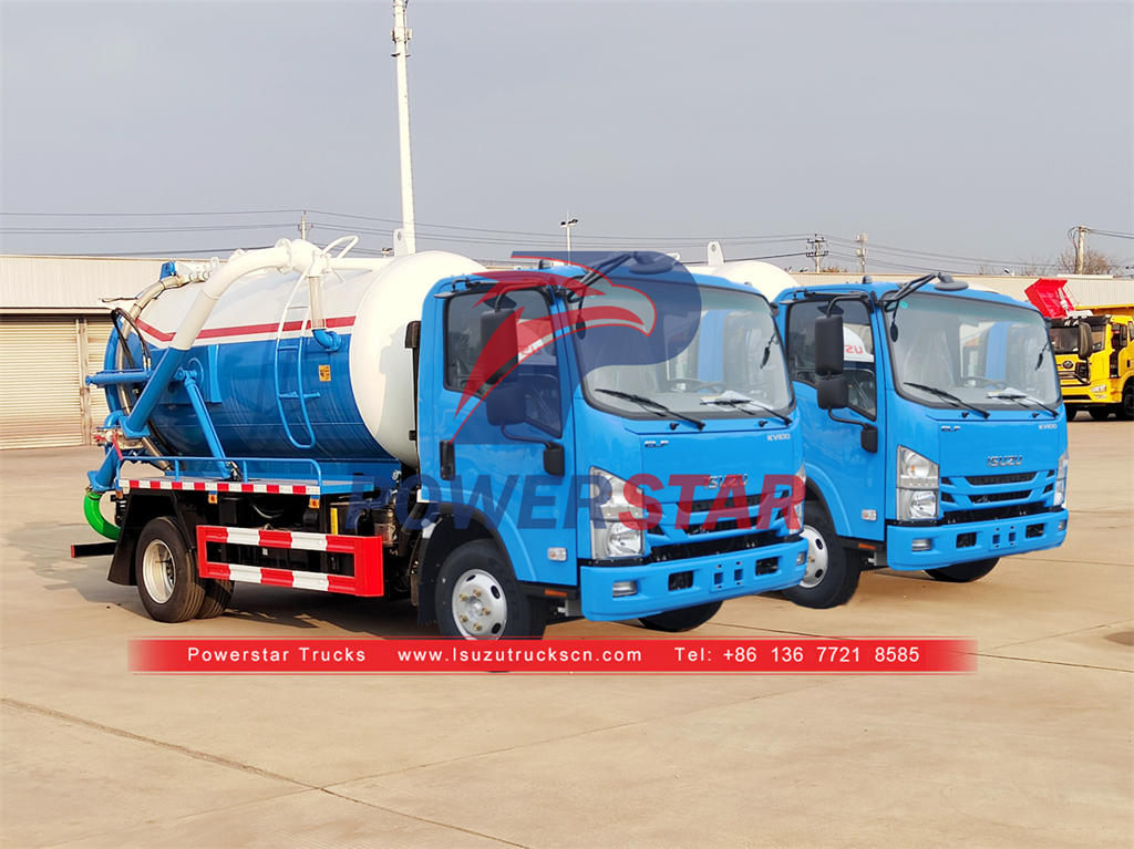 Factory price ISUZU small sewer cleaning truck