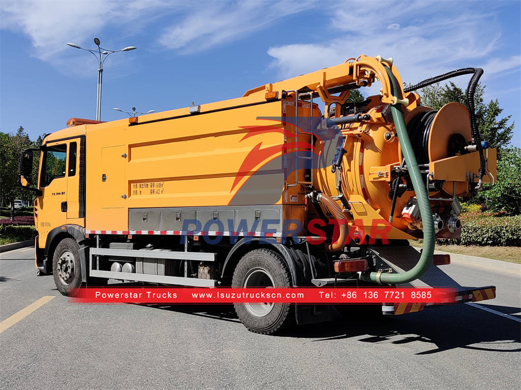 Custom-made ISUZU GIGA combination sewer cleaning truck